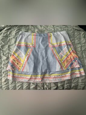Lucky in Love White Activewear Top with Pink Logo